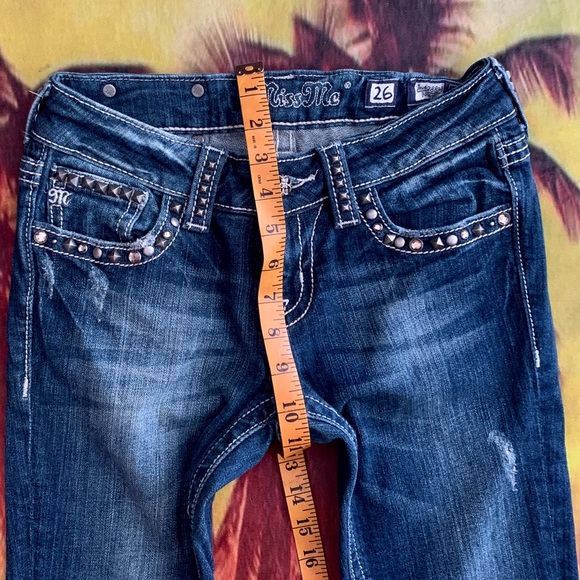 Miss Me Bootcut Denim Jeans Size 26 - Picture 3 of 11